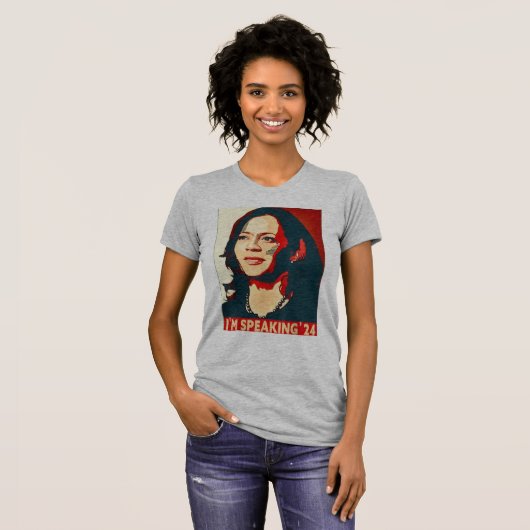 Kamala Harris Grappig dat ik spreek24 T-shirt (Voorkant volledig)