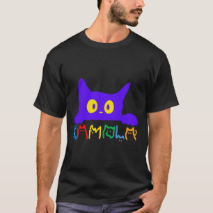 Kamala Harris Grappig Kattenbelettering Typografie T-shirt