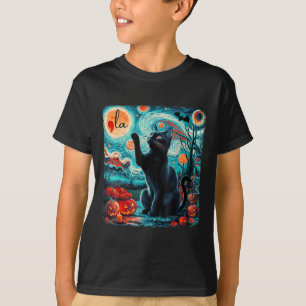 Kamala Harris Halloween Bats Sterrennacht Black Ca T-shirt