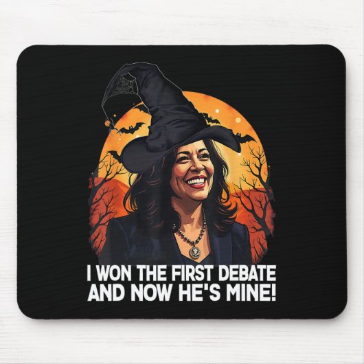 Kamala Harris Halloween heeft het eerste debat in Muismat (Voorkant)