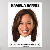 Kamala Harris Halloween Mask Poster (Voorkant)