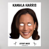 KAMALA HARRIS Halloween Masker Poster (Voorkant)