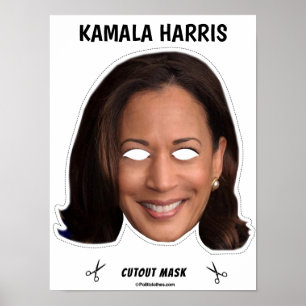KAMALA HARRIS Halloween Masker Poster