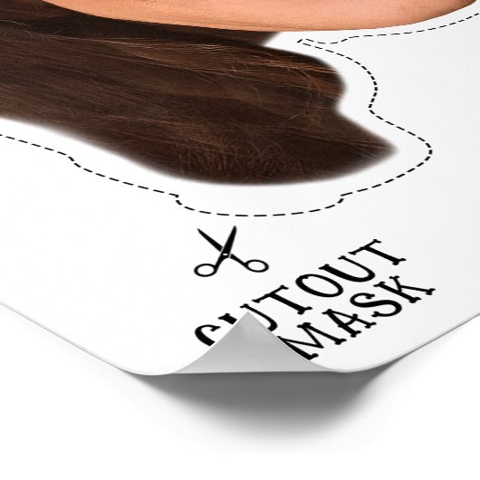 KAMALA HARRIS Halloween Masker Poster (Hoek)