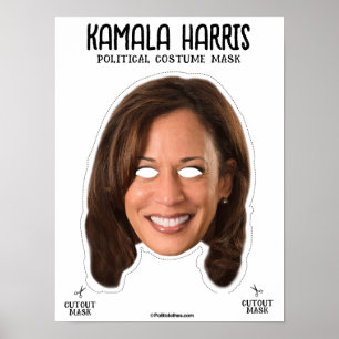 KAMALA HARRIS Halloween Masker Poster