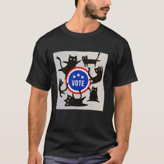 Kamala Harris Halloween Spooky Ghosts katten Zwart T-shirt