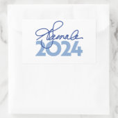 Kamala Harris Handtekening 2024 Rechthoekige Sticker (Tas)