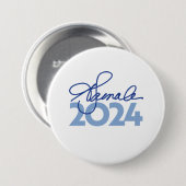 Kamala Harris Handtekening 2024 Ronde Button 7,6 Cm (Voorkant /achterkant)