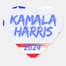 Kamala Harris Heart Hart Sticker