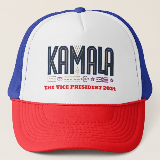 Kamala Harris Het vice-President 2024 Trucker Pet (Voorkant)