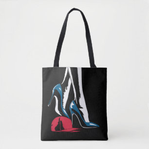 Kamala Harris Hoge Hakken Treden Op Maga Hoed Tote Bag