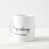 Kamala Harris Ik spreek 2024 Madam President Koffiemok (Voorkant links)