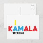 Kamala Harris, ik spreek Briefkaart (Voorkant / Achterkant)