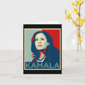 Kamala Harris Ik spreek citaat Joe Biden 2020 Kaart (Gele Bloem)