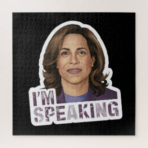 Kamala Harris Ik spreek, historisch debat citaat Legpuzzel