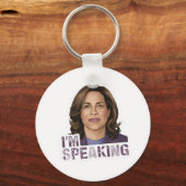 Kamala Harris Ik spreek hoopvol debat citaat Sleutelhanger (Achterkant)