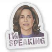 Kamala Harris Ik spreek hoopvol debat citaat Sticker (Voorkant)