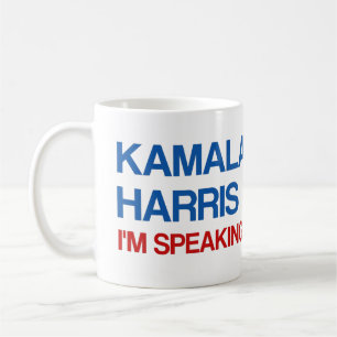 Kamala Harris, ik spreek! Koffiemok