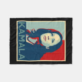 Kamala Harris Ik spreek Quote Joe Biden 2020 Fleece Deken (Voorkant (Horizontaal))