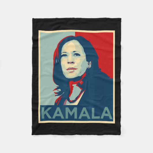 Kamala Harris Ik spreek Quote Joe Biden 2020 Fleece Deken (Voorkant)