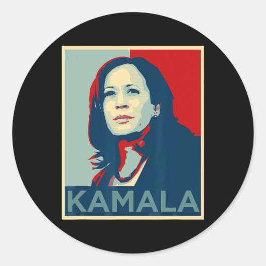 Kamala Harris Ik spreek Quote Joe Biden 2020 Ronde Sticker (Voorkant)