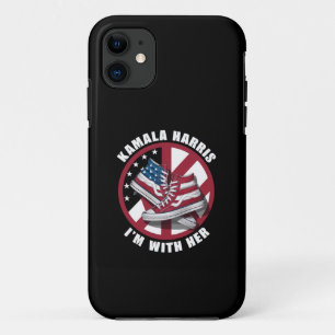Kamala Harris Ik sta achter Haar Patriotische Conv Case-Mate iPhone Case