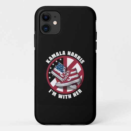 Kamala Harris Ik sta achter Haar Patriotische Conv Case-Mate iPhone Case (Achterkant)