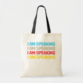 Kamala Harris Ik voer het woord Tote Bag (Voorkant)