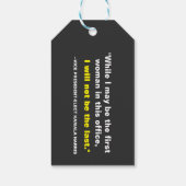 Kamala Harris ik zal niet de laatste zijn Cadeaulabel (Achterkant)