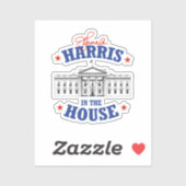 Kamala Harris in het huis Sticker (Vel)