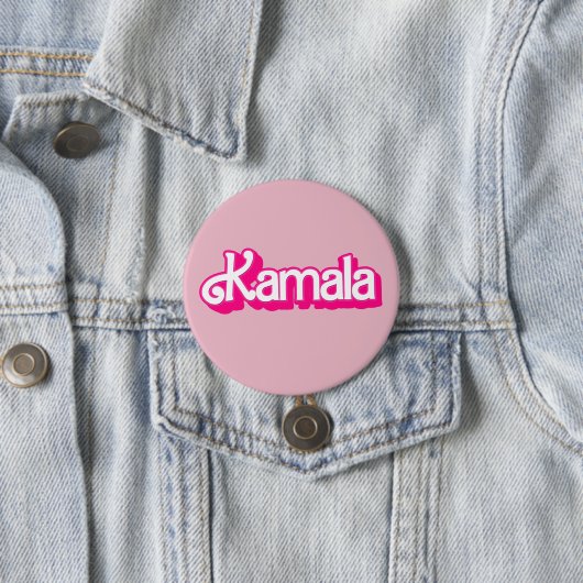 Kamala Harris in het roze Ronde Button 7,6 Cm (In situ)
