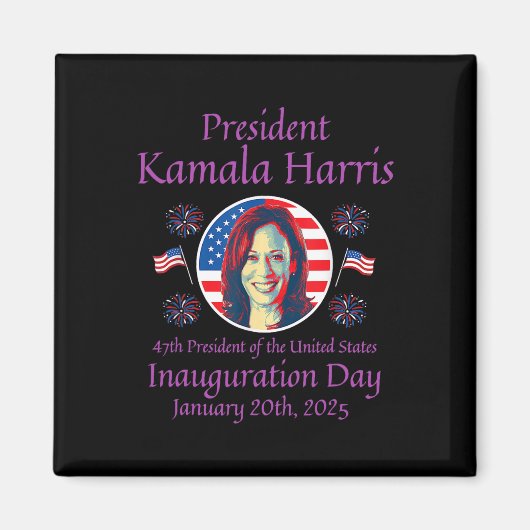 Kamala Harris Inauguratie 2025 Memorabilia 1 Magneet (Voorkant)