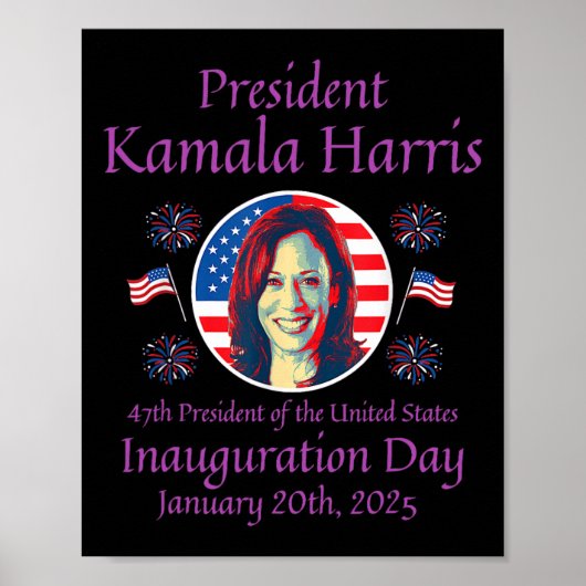Kamala Harris Inauguratie 2025 Memorabilia 1 Poster (Voorkant)