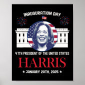 Kamala Harris Inauguratiedag 2025 Madam 47th Pre Poster (Voorkant)