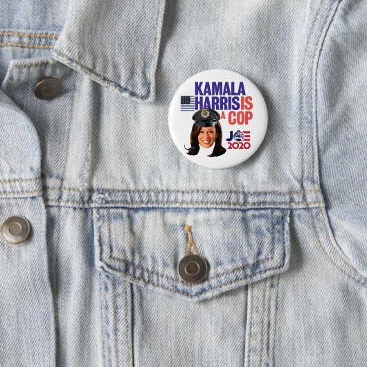 Kamala Harris is een agent Ronde Button 5,7 Cm (In situ)
