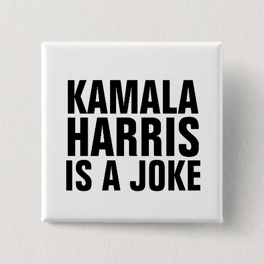 KAMALA HARRIS IS EEN GRAP BUTTONNEN VIERKANTE BUTTON 5,1 CM (Voorkant)