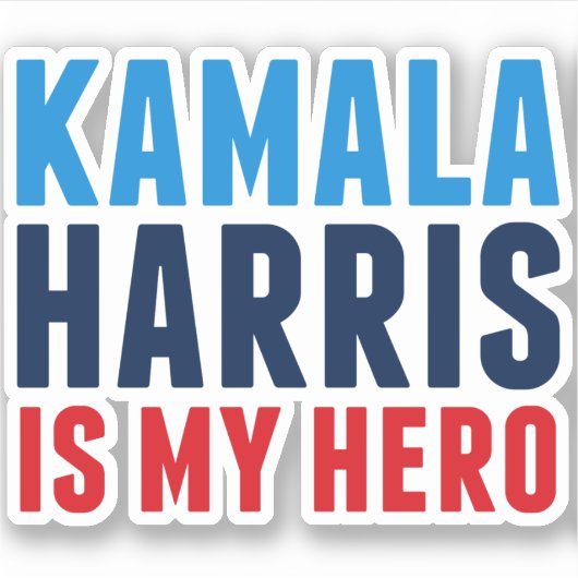 Kamala Harris is Mijn Hero Sticker (Voorkant)