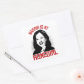 Kamala Harris is mijn Homegirl - Vierkante Sticker (Envelop)