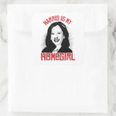 Kamala Harris is mijn Homegirl - Vierkante Sticker (Tas)