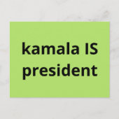 Kamala Harris is President 2024 Briefkaart (Voorkant)