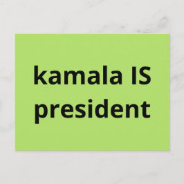 Kamala Harris is President 2024 Briefkaart