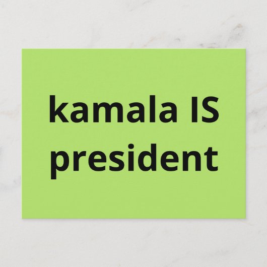 Kamala Harris is President 2024 Briefkaart (Voorkant)