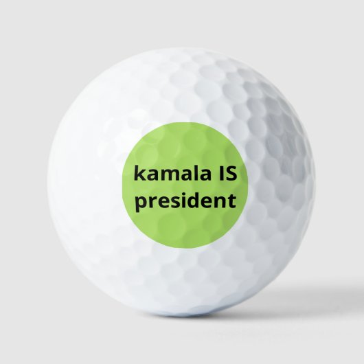 Kamala Harris is President 2024 Golfballen (Voorkant)