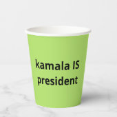 Kamala Harris is President 2024 Papieren Bekers (Voorkant)