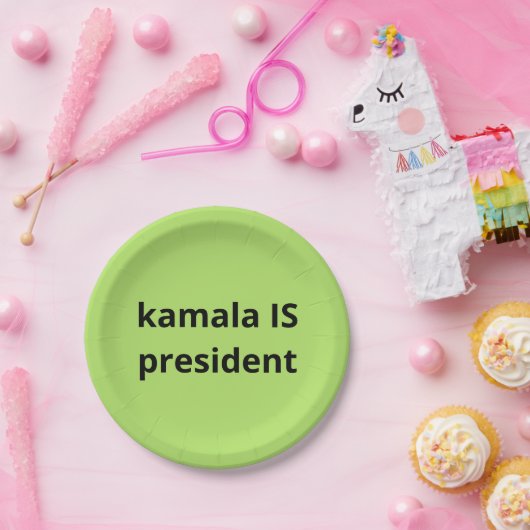 Kamala Harris is President 2024 Papieren Bordje (Feest)