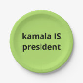 Kamala Harris is President 2024 Papieren Bordje (Voorkant)