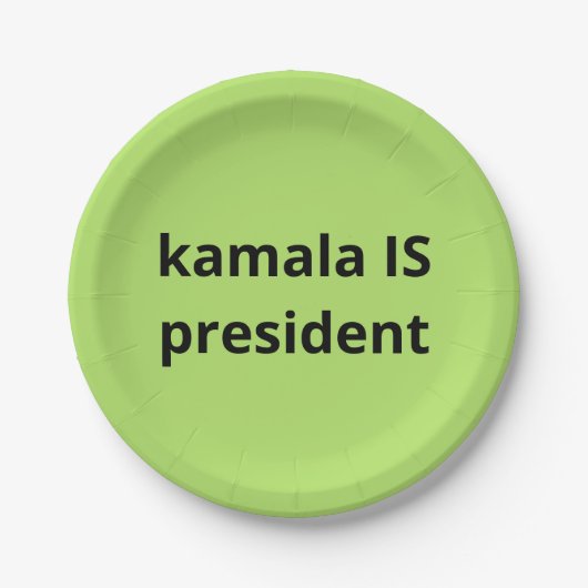 Kamala Harris is President 2024 Papieren Bordje (Voorkant)