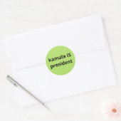 Kamala Harris is President 2024 Ronde Sticker (Envelop)