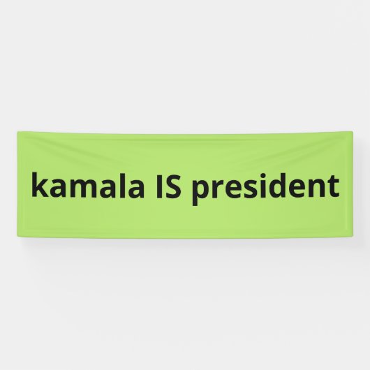 Kamala Harris is President 2024 Spandoek (Horizontaal)