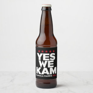 Kamala Harris Ja We Kam voor US President 2024  Bier Etiket